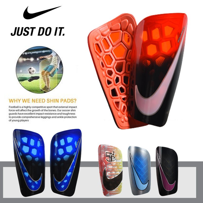 Nike สนับแข้ง ฟุตบอล สนับแข้ง แผ่นป้องกันขา สนับแข้งใส่เล่นกีฬา ป้องกันการบาดเจ็บ สนับแข้งฟุตบอลและฟุตซอ