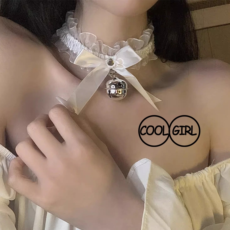 💗Sexy Love💗สร้อยคอลูกไม้ สร้อยคอกระดิ่ง เครื่องประดับแฟชั่น เก๋ดีเทลโบว์