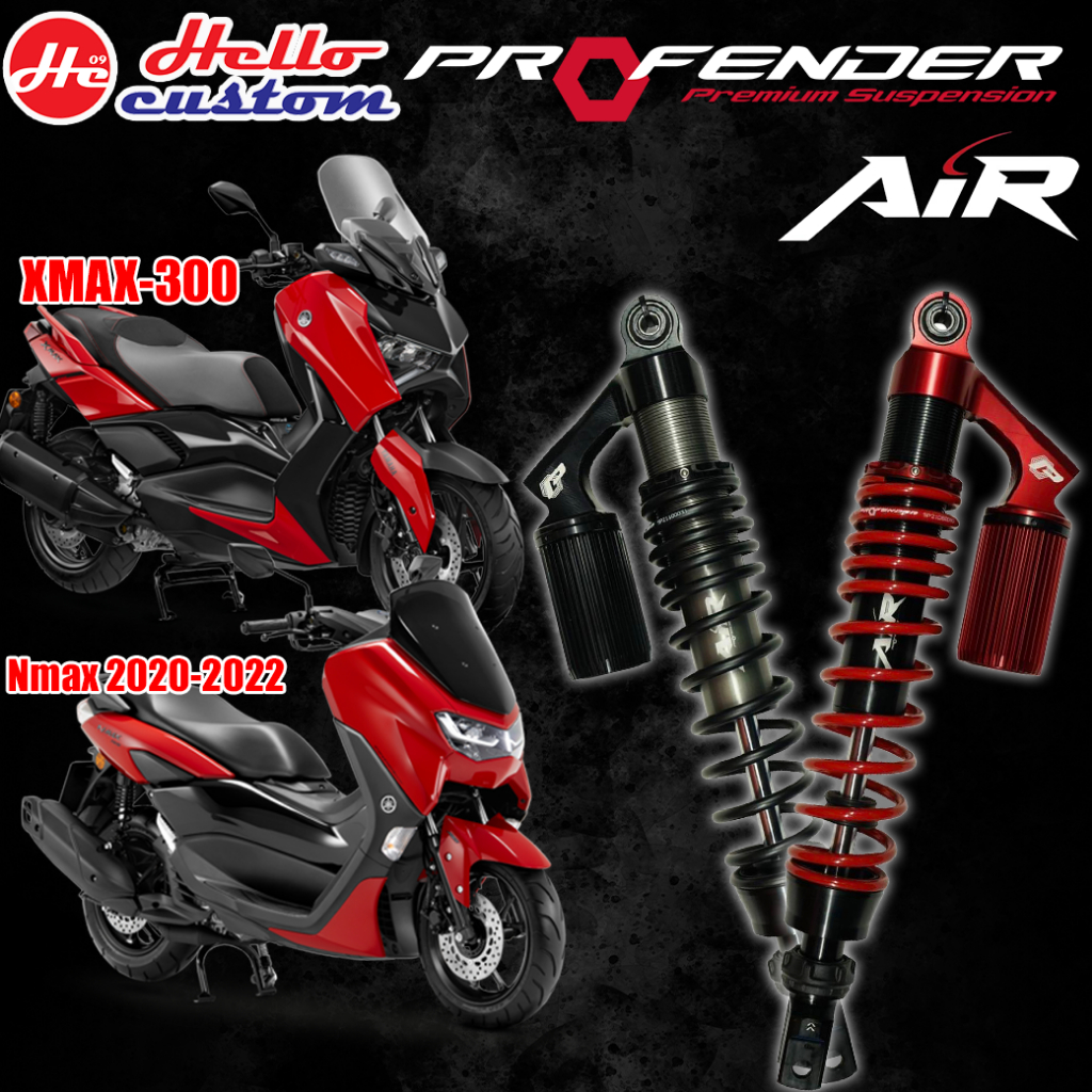 ฟรีค่าส่ง !! โช้คหลัง Profender รุ่น AIR Xmax 300 / Nmax 2020 - 2022 ปรับ2จุด รับประกัน 1ปี