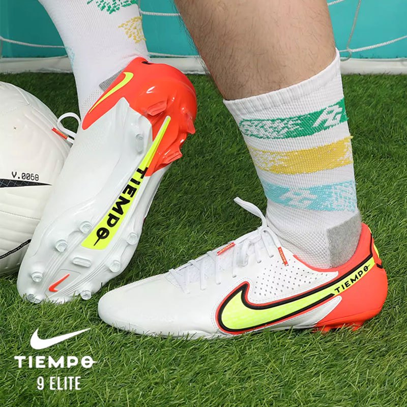 จัดส่งจากกรุงเทพ Nike Tiempo Legend 9 Elite FG รองเท้าฟุตซอล รองเท้าสตั๊ด รองเท้าฟุตบอลผู้ชาย มีบริการเก็บเงินปลายทาง