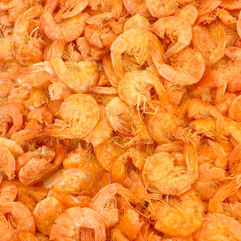 กุ้งแห้งมีเปลือก คัดไซด์ น้ำหนัก100กรัม