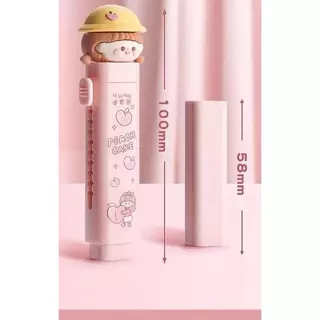 ยางลบแบบแท่ง Rubber stick ยางลบแท่งด้ามปากกาลายการ์ตูน ใช้งานง่าย พกพาสะดวก ลบสะอาด 3040