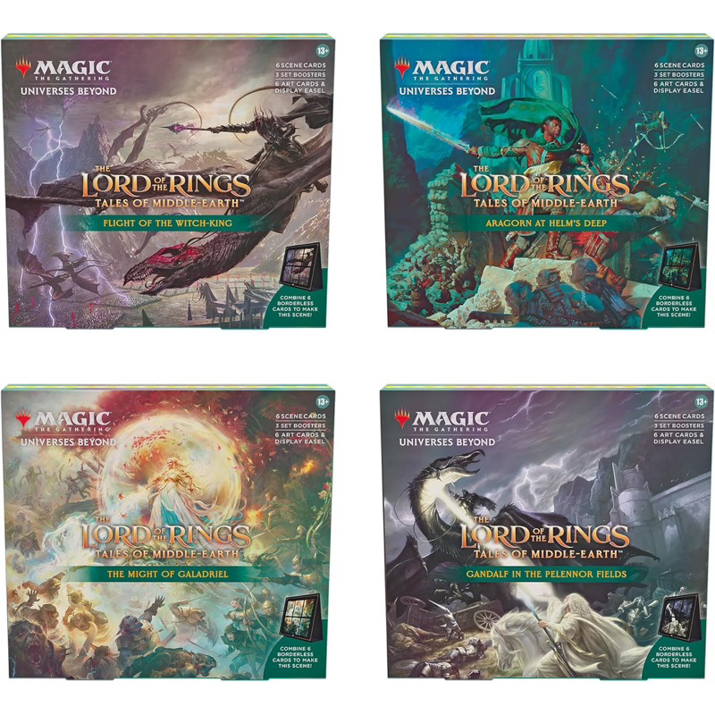 MTG The Lord of The Rings: Tales of Middle-Earth Scene Boxes - All 4