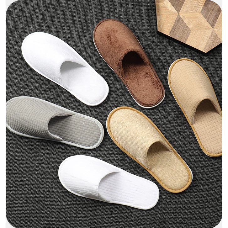 รองเท้าใส่ในบ้าน (size:40-42) รองเท้าโรงแรม กำมะหยี สลิปเปอร์ พื้นยาง กันลื่น slipper