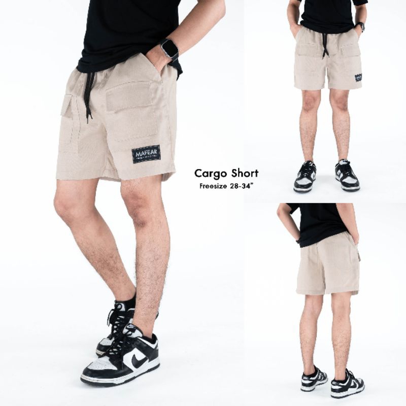 กางเกงขาสั้นวินเทจเอวฟรีไซต์ MAFEAR มีให้เลือกหลายสี - รูปที่ 3
