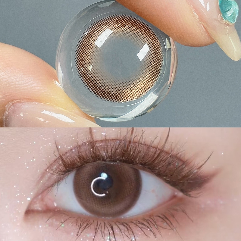 Midroo【COD】🍭คอนแทคเลนส์สี Brown Contact Lens รายเดือน1คู่ 14.0mm-14.5mm - รูปที่ 2