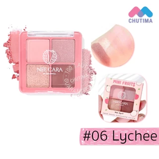 นีคารา อายแชโดว์ พาเลท มินิ ฟรุ๊ต ทาตา แต่งตา N319 Nee Cara Mini Fruit Four Shade Eyeshadow Palette 2g x 4