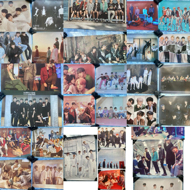 โปสเตอร์ ศิลปินเกาหลี BTS/ Monsta X/ Wannaone ขายแบบเซ็ต (ไม่ขายแยก)