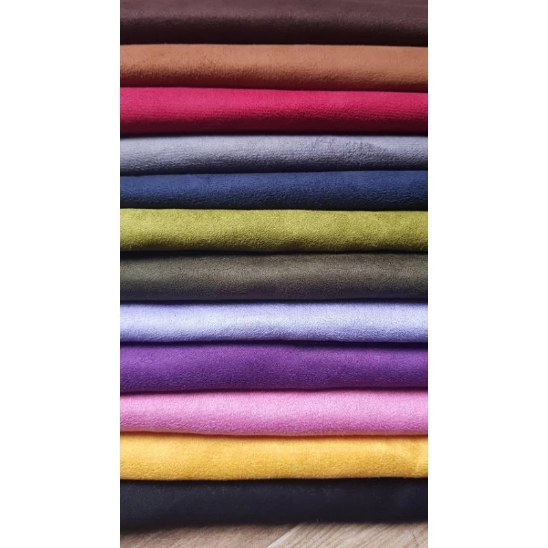 ผ้าหนังกลับ แบ่งขายขนาด ครึ่งหลา ผ้าไมโครซูเอ็ด(MicroSuede) 21เฉดสี (45*145เซน)