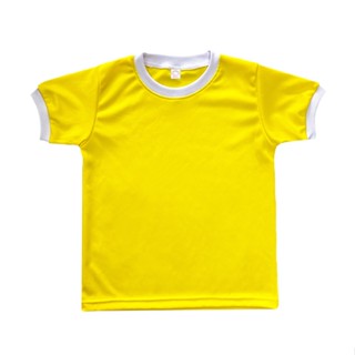 เสื้อพละเด็ก คอกลม แขนสั้น กีฬาสี