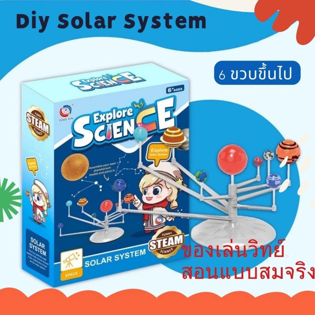 พร้อมส่ง Diy Solar System เรียนรู้เรื่องดวงดาว ของเล่นระบบสุริยจักรวาล ของเล่นวิทยาศาสตร์