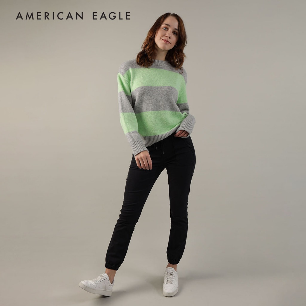 American Eagle Rugby-Striped Whoa So Soft Sweater เสื้อ สเวตเตอร์ ผู้หญิง (EWSH 034-1116-300)