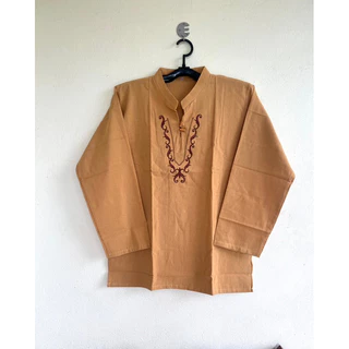 เสื้อผ้าฝ้าย ปักลาย แขนยาว