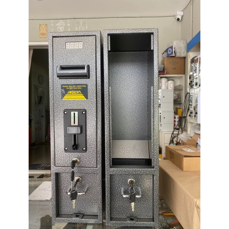 กล่องหยอดเหรียญรับธนบัตร ตั้งเวลาตัดไฟ220V - รูปที่ 2