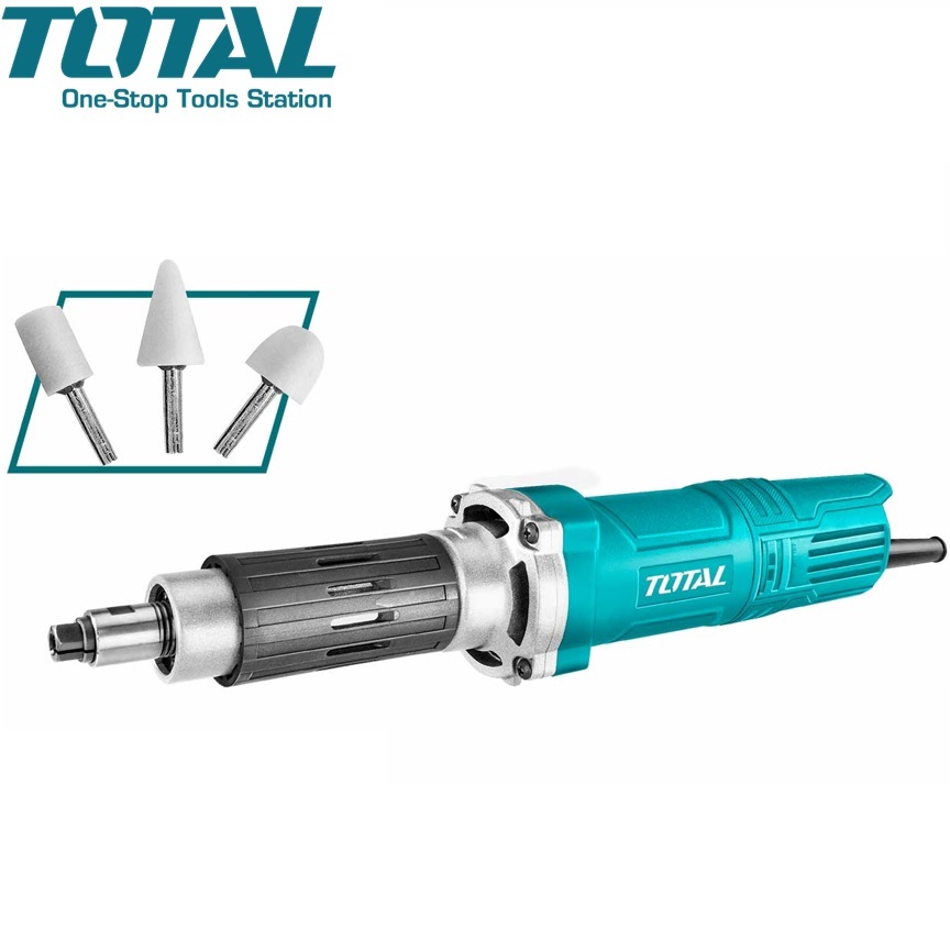 TOTAL เครื่องเจียรแม่พิมพ์คอยาว 1/4 นิ้ว รุ่น TG55061 (แถมฟรี หัวเจียรแม่พิมพ์ 3 อัน)