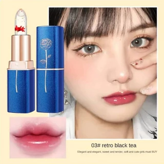 ลิปสติก Lip Lessxcoco ลิป นางฟ้า เปลียนสีแท่งเเบบใสๆ ลายดอกไม้ กันน้ำ ชุ่มชื้น ติดทนนาน