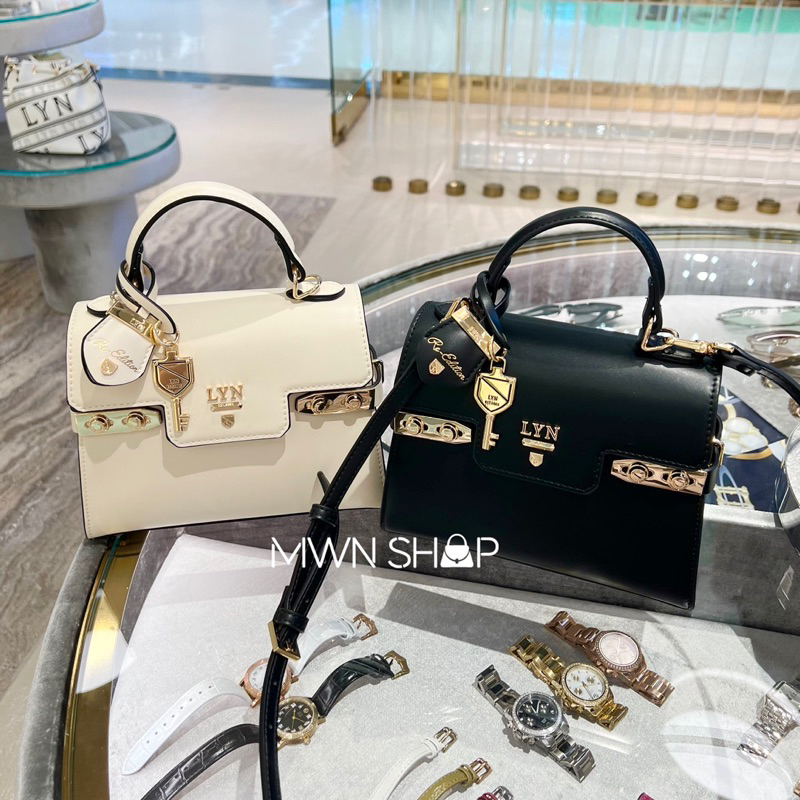 Lyn กระเป๋า มีโค้ดลด30% fineness handbag s กระเป๋าสะพายข้าง ของแท้จากชอป