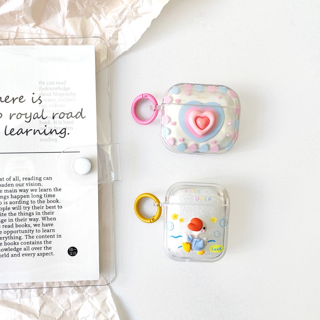 เคสหูฟัง 1/2/gen2 เคสใสการ์ตูนนูน Airpods เคสหูฟังบลูทูธ เคสหูฟังไร้สาย pro pro2 เเถมห่วงคล้อง gen gen2 gen3 Airpods3 - รูปที่ 4