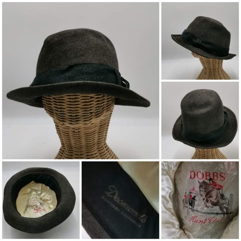 Dobbs vintage hunt club fedora hat หมวกมีตำหนิ