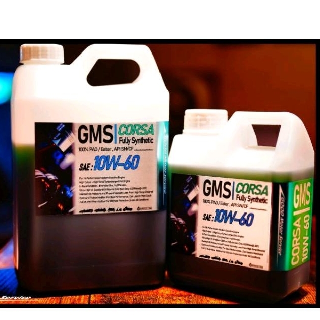 น้ำมันเครื่อง GMS Corsa SAE 10W-60