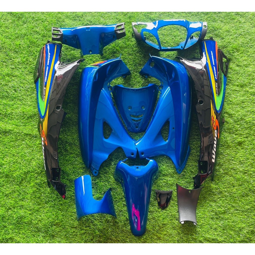 ชุดสีเวฟ125R 125S เเฟริ่งเวฟ125s เฟรมเวฟ125s 125r ชุดสีwaveใช้สีและแลคเกอร์ มาตรฐานเดียวกับศูนย์ Honda สีเขียวท้ายบรอน