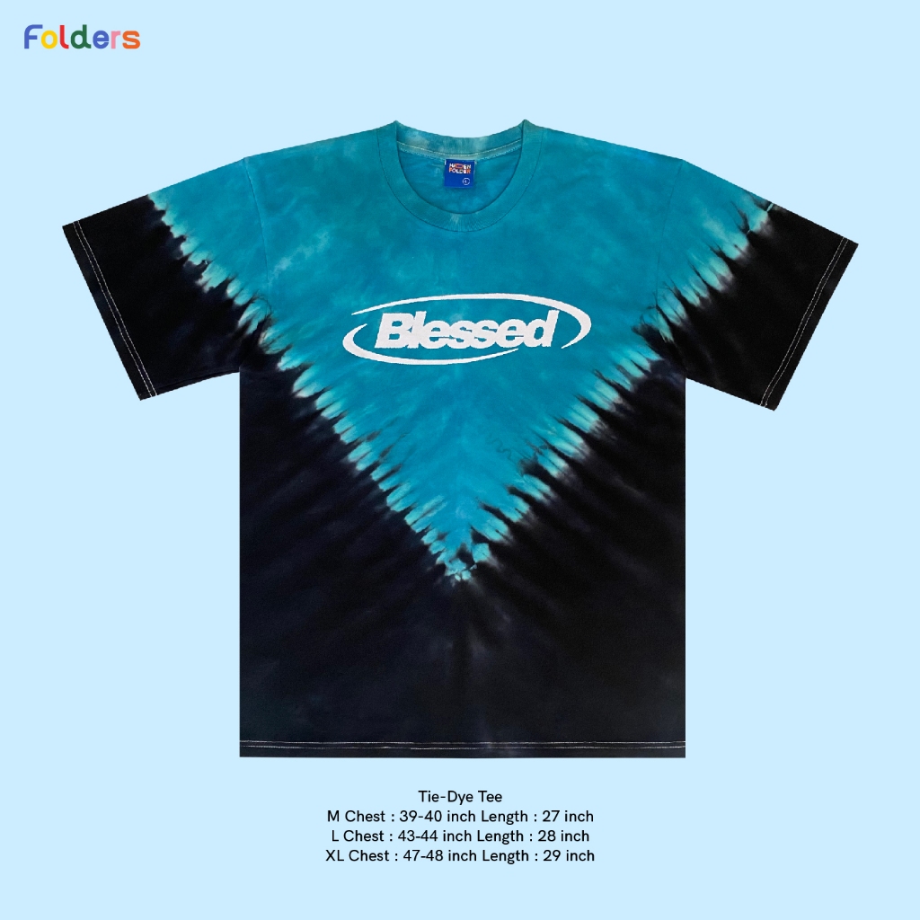 Hidden Folder (Blessed : Tie-dye) เสื้อยืดมัดย้อม แฮนแมด สีสันสดใส ใส่อยู่บ้าน วันหยุด