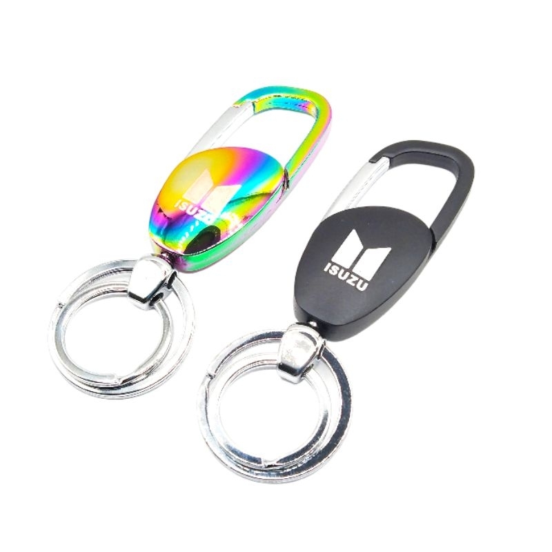 พวงกุญแจโลโก้รถ สีดำ สีไทเทเนี่ยม พวงกุญแจรถยนต์ เท่ๆ