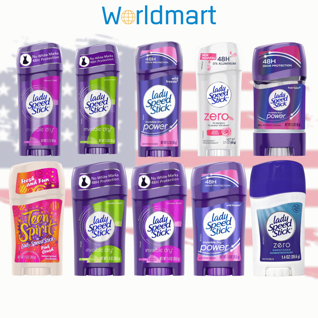 โรลออน Lady Speed Stick (พร้อมส่ง) โรลออนระงับกลิ่นกาย AntiperspirantDeodorant ของแท้ นำเข้าจาก USA