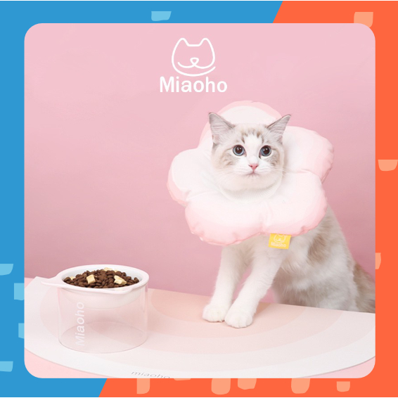 [ พร้อมส่ง] Miaoho ปลอกคอกันเลียแมว หมา Flower Collar คอลล่าร์แมวกันเลีย กันเลียหมา