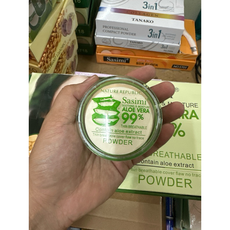 แป้งพัฟ ว่านหางจระเข้ Sasimi Aloe Vera