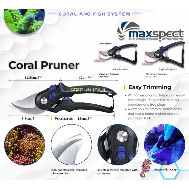 กรรไกรตัดตกแต่งกิ่งปะการัง Maxspect