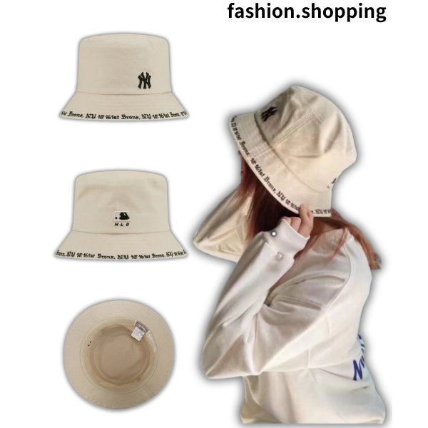 MLB (พร้อมส่ง) หมวกMLB CHECKERBOARD DENIM BUCKKET HAT  หมวกทรงบัคเก็ต ของแท้💯%