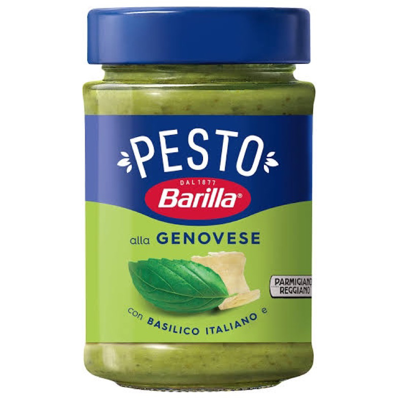 Barilla Genovese Pesto 190g. นำเข้าจากอิตาลี🇮🇹 เพสโต้ซอสผสมชีส กระปุกแก้ว