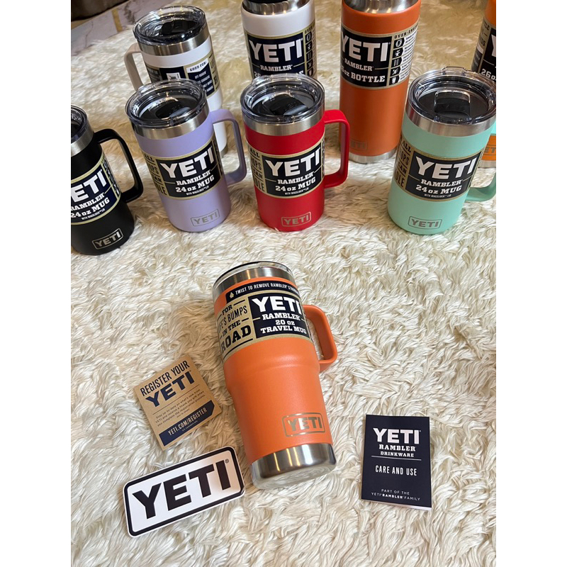 YETI แก้วเก็บความเย็น รุ่น RAMBLER 20 OZ (591 ML) , 25OZ Travel Mug