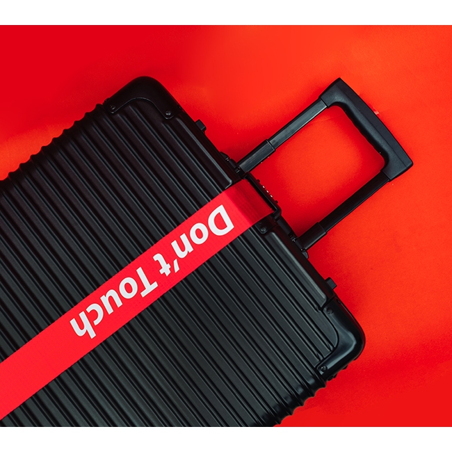 สายรัดกระเป๋าเดินทาง (หัวล๊อก TSA) สกรีน+ใส่ชื่อ สายเข็มขัดคาดกระเป๋า TSA Lock Travel Luggage Belt
