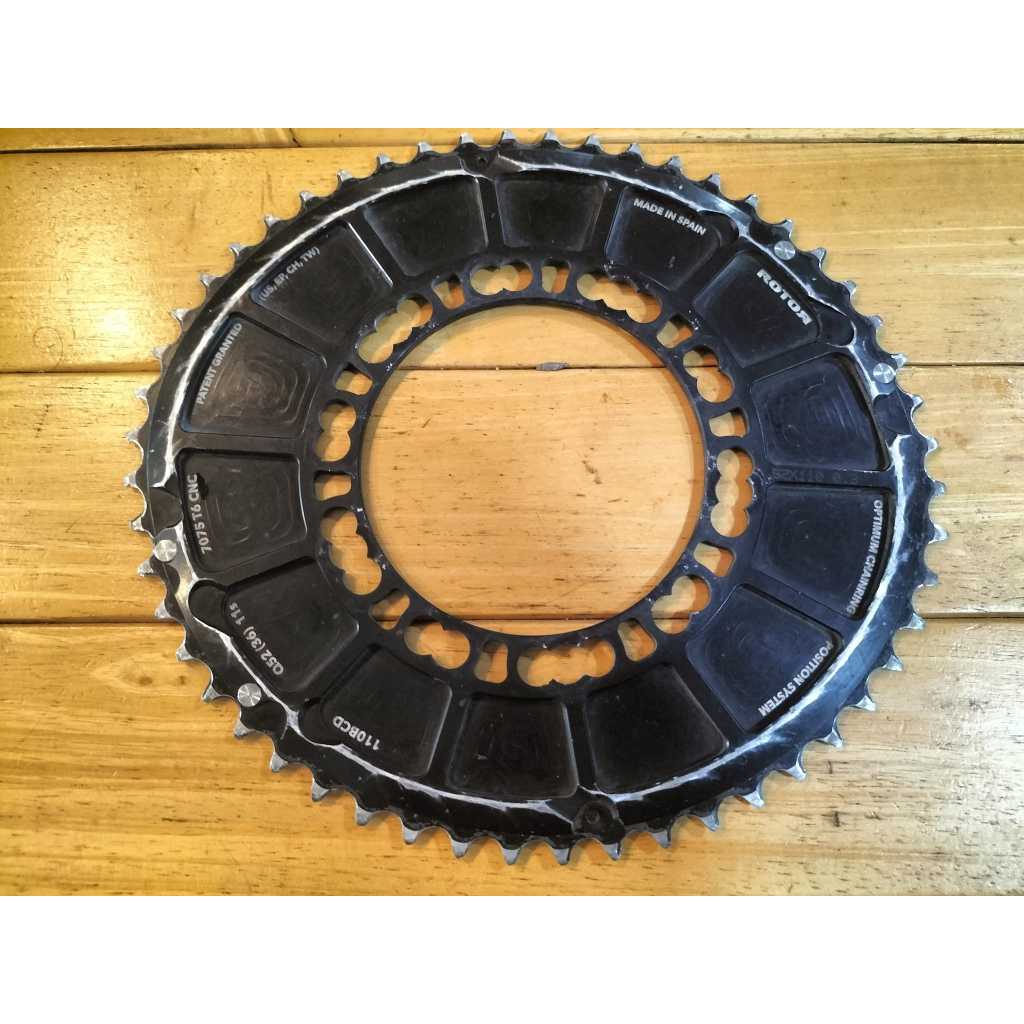 ใบจาน Rotor Qrings Qarbon ขนาด Q52T  11s (BCD110) 5รู