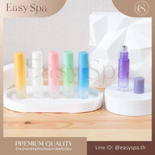 ขวดแก้วหนา หัวลูกกลิ้งสแตนเลส สีพลาสเทล หลากสี ฝาขาว ฝาชมพู โรสโกลด์ เลือกสีขวดได้ ชมพูพาสเทล ฟ้าพาสเทล ขาวใส ขาวขุ่น