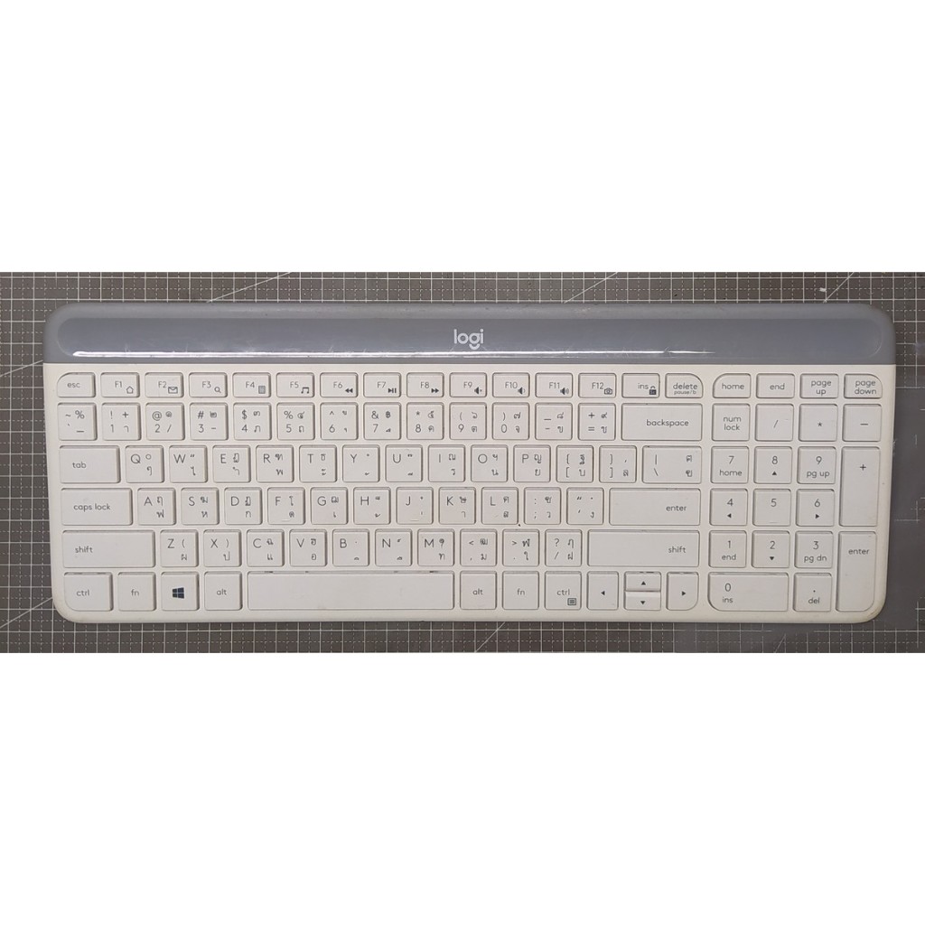 Logitech MK470 คีย์บอร์ดไร้สาย แป้น ไทย/Eng Wireless Keyboard มือสอง