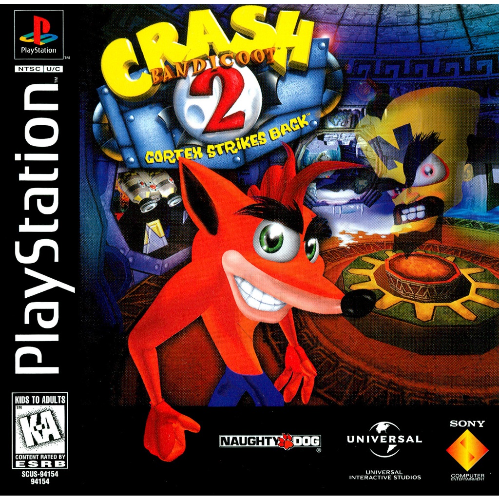 PS1 : Crash Bandicoot 2 - Cortex Strikes Back (USA) (1 Disc)