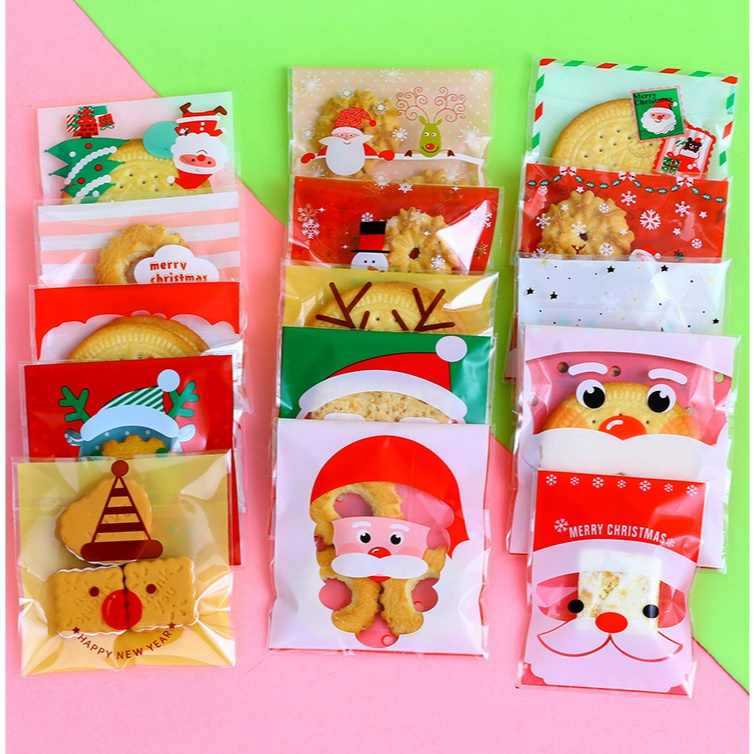 ⛔แพค​95-100ใบ​⛔ถุงฝากาว 10*10+3cm.​ 10x10 ใส่ขนม​ ใส่บราวนี่​ วันอีด อิสลาม วาเลนไทน์ ปีใหม่