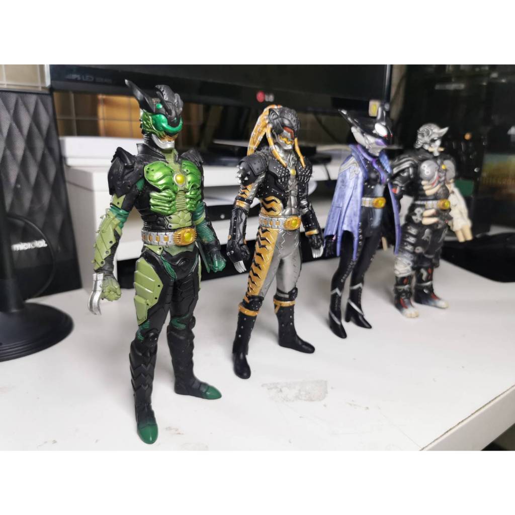 BANDAI KAMEN RIDER OOO RIDER GREED COLLECTION 4 ตัว มือ2