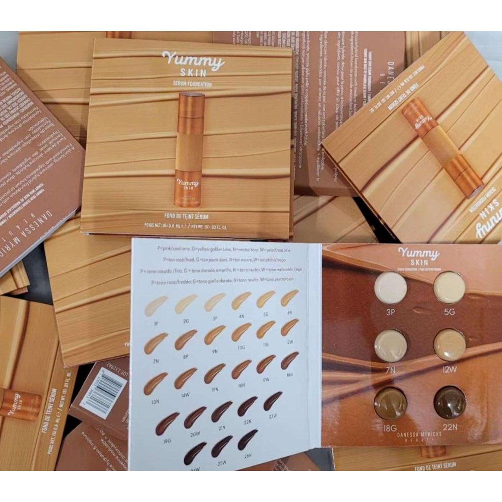 [ได้2ชิ้น]✅พร้อมส่ง✅แท้ Danessa Myricks Yummy Skin Serum Foundation Tester 6 สี