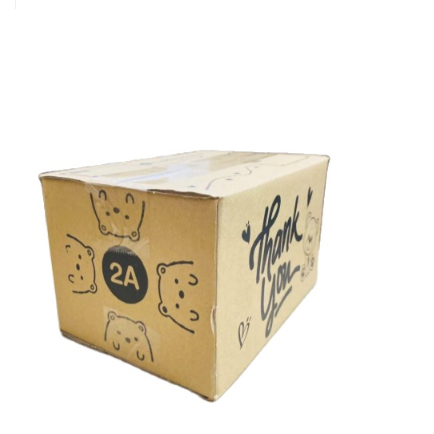กล่องพัสดุ Thank you ลายหมี  2A  (20 กล่อง)
