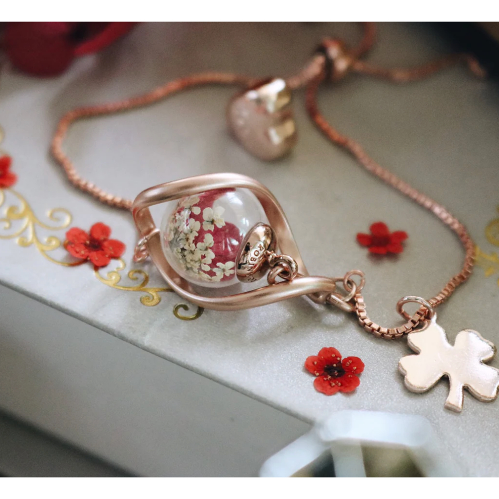 กำไลข้อมือ  INFINITY ROSEGOLD & ROSEGOLD SNAKE CHAIN