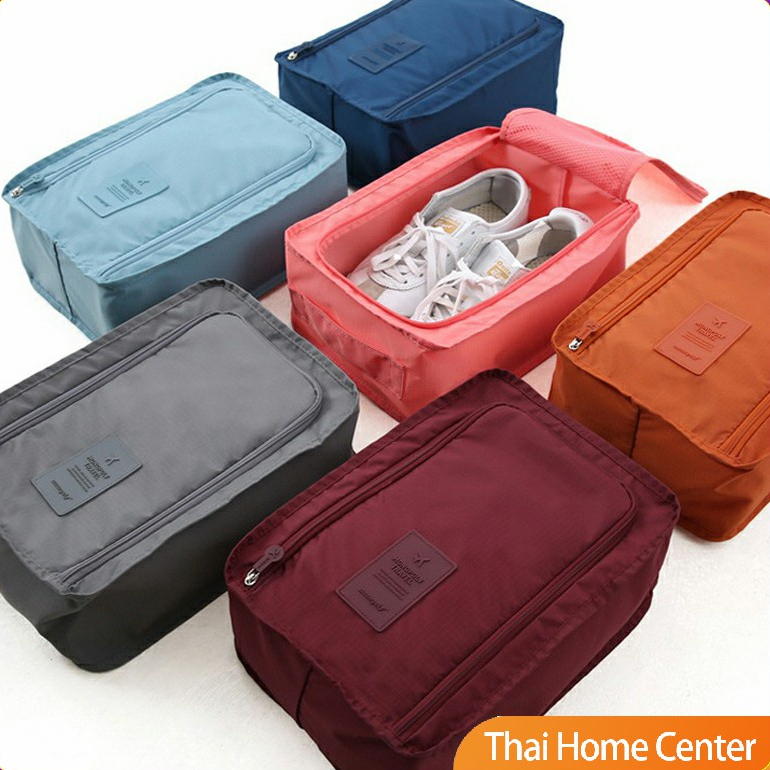 กระเป๋าเก็บรองเท้า แบบพกพา เดินทาง แพคเกจพับ Shoe storage bag