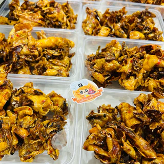 ( 1 แถม 1 ) หมึกฉาบสามรส กรอบหนึบหนับ อร่อยทานเพลิน : น้ำหนักสุทธิ 120g+120g