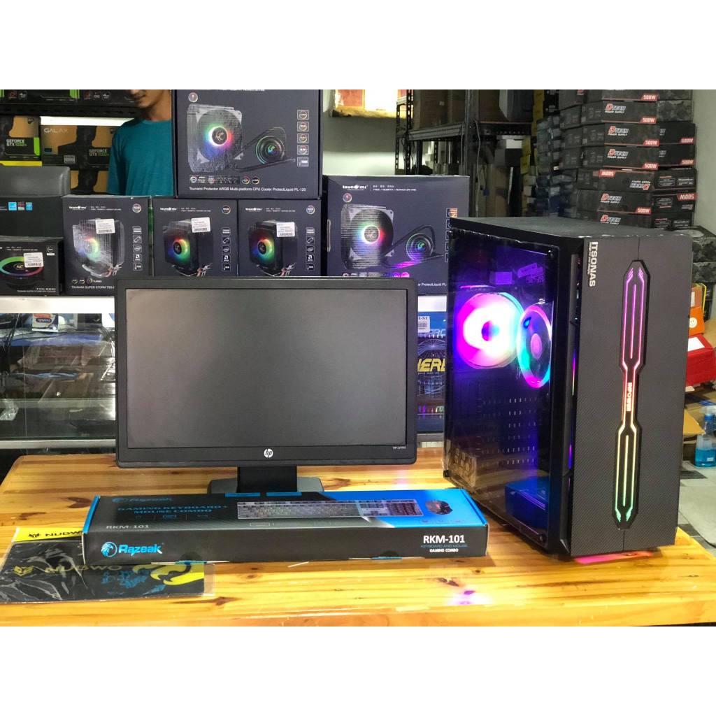 คอมแรงๆเล่นเกมส์ PUBG GTAV สตีมเมอร์ ตัดต่อ ครบชุดพร้อมใช้ CORE I5 / RAM8G / GTX1050TI 4GB/RX560 4GB