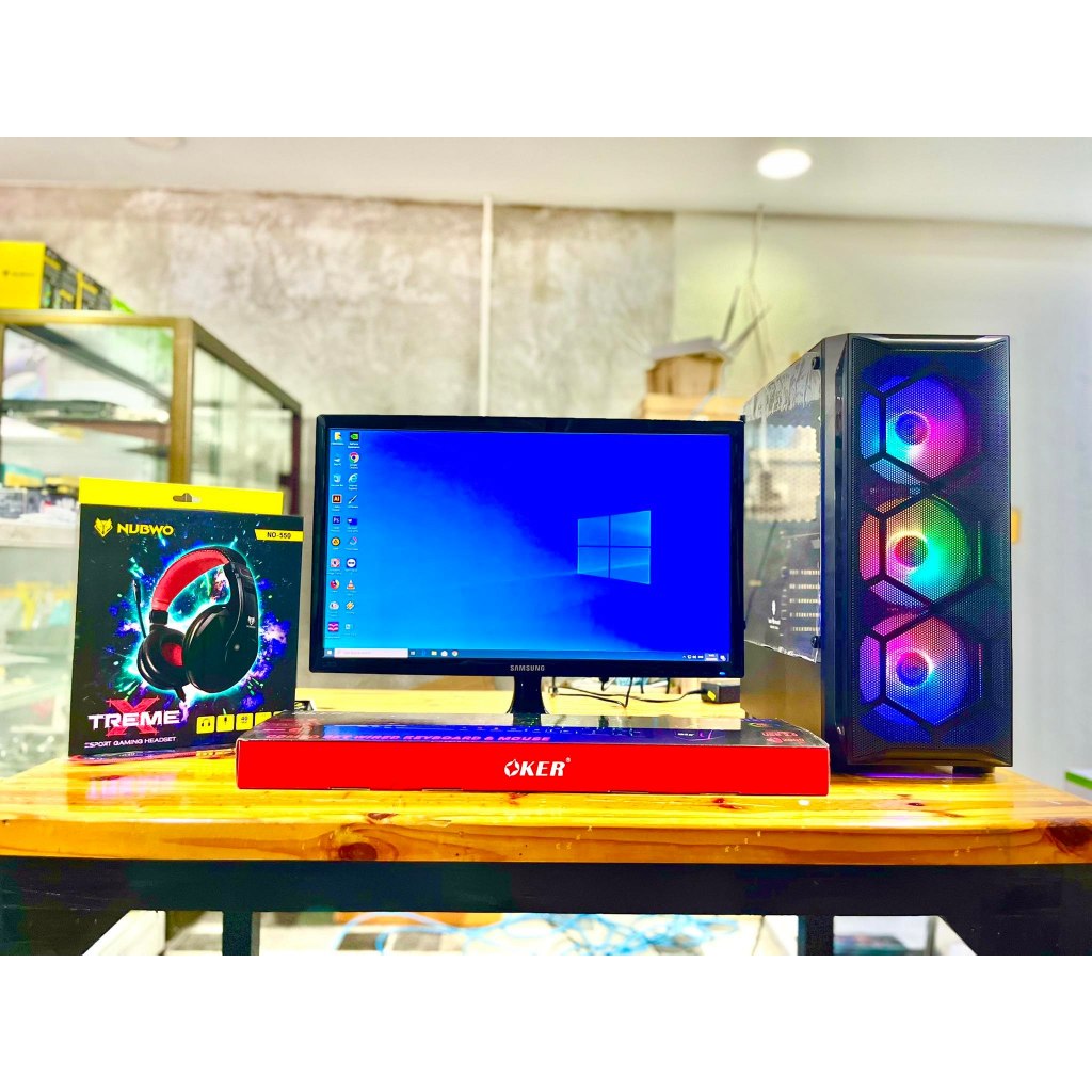 CORE I3 / RAM8G / GT730 2GB / HDD500G หรือ SSD120GB / จอ19-20นิ้ว คอมสำหรับเล่นเกมส์ทำงาน คอมมือ2 คอ