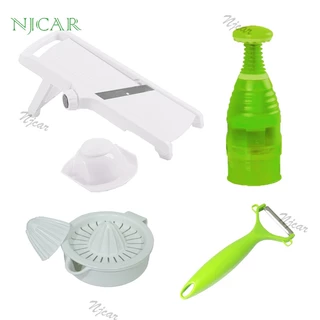 NJCAR H684 GIFT SET หั่นผักผลไม้ เครื่องสไลด์ผัก ที่ปอกผลไม้ ที่คั้นน้ำผลไม้ เครื่องบดพริกกระเทียม