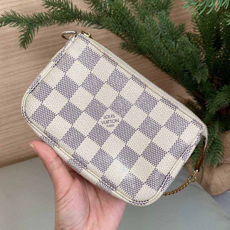 LV mini pochette Azur Damier Canvas